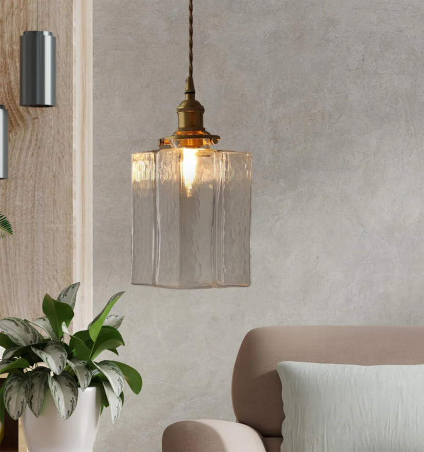 Jewel Glass Brass Pendant Light - Auraolight