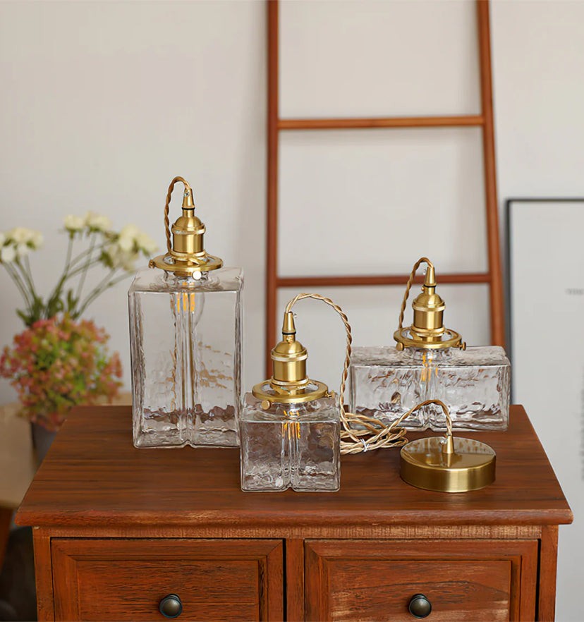 Jewel Glass Brass Pendant Light - Auraolight