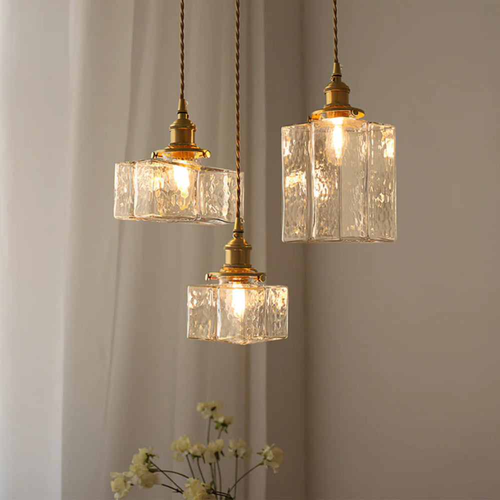 Jewel Glass Brass Pendant Light - Auraolight