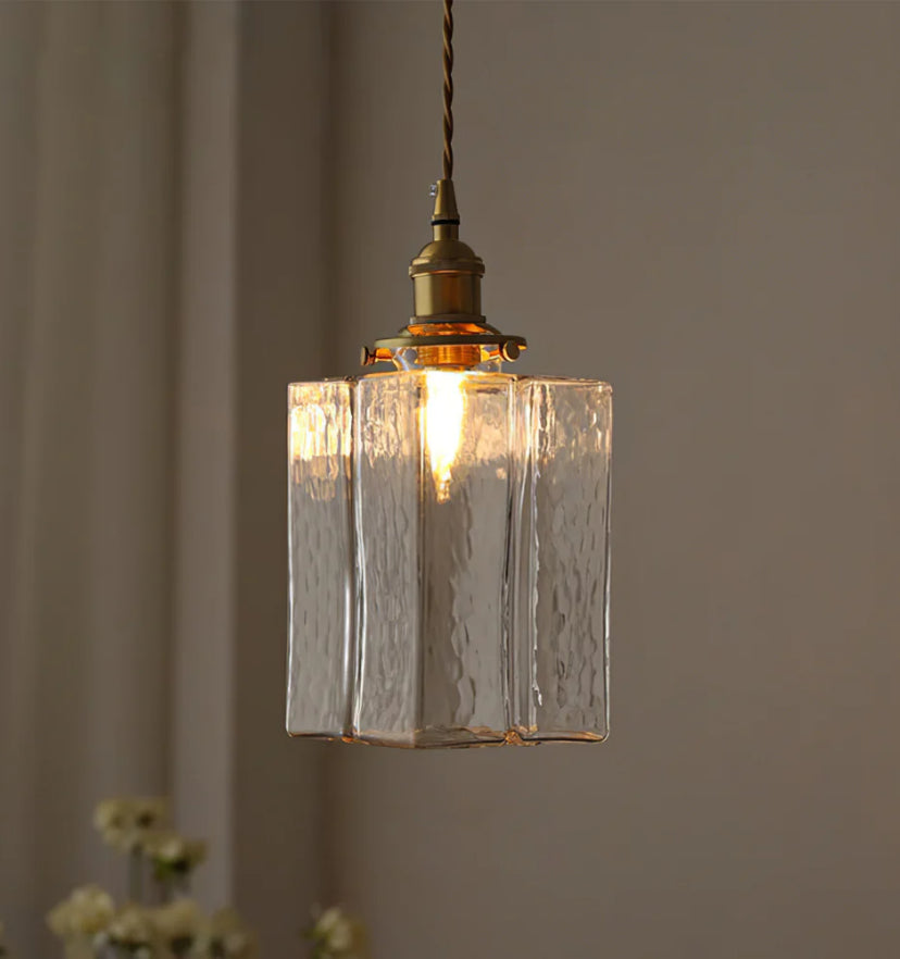 Jewel Glass Brass Pendant Light - Auraolight