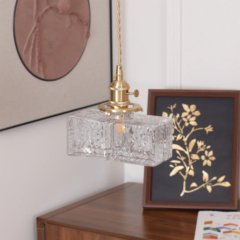 Jewel Glass Brass Pendant Light - Auraolight