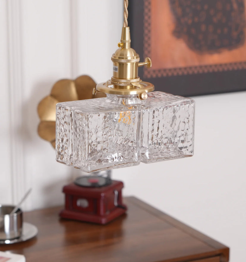 Jewel Glass Brass Pendant Light - Auraolight
