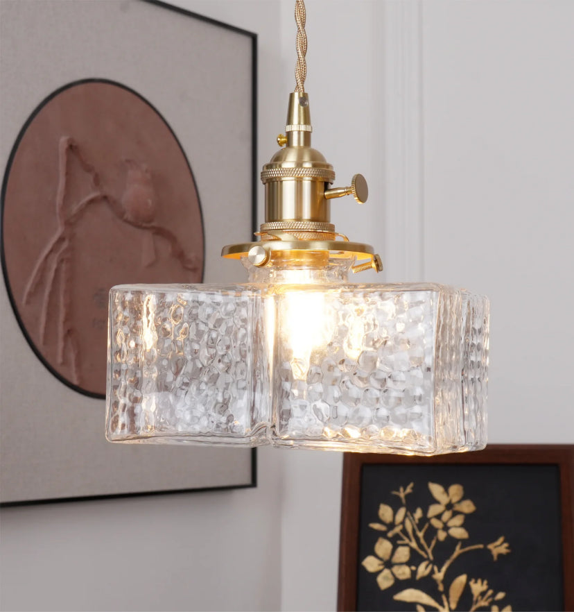 Jewel Glass Brass Pendant Light - Auraolight