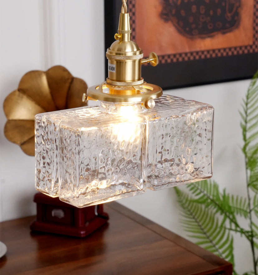 Jewel Glass Brass Pendant Light - Auraolight