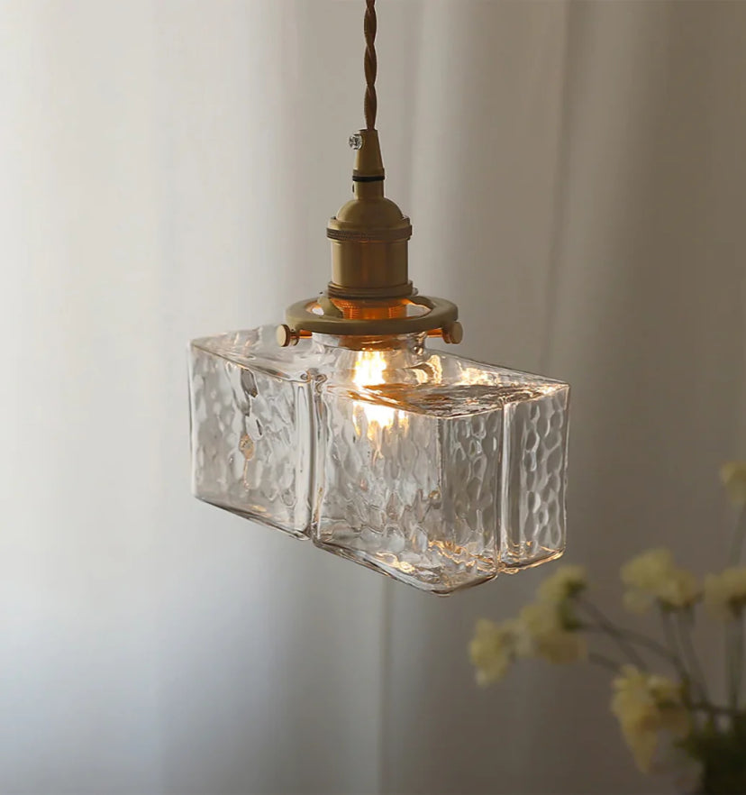 Jewel Glass Brass Pendant Light - Auraolight