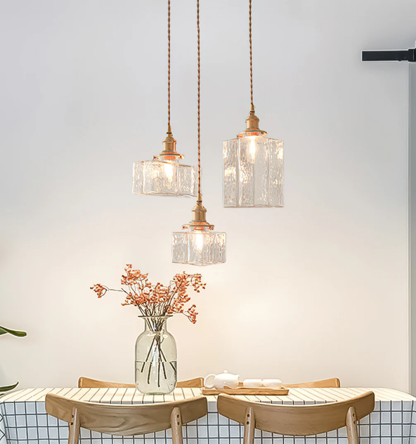 Jewel Glass Brass Pendant Light - Auraolight