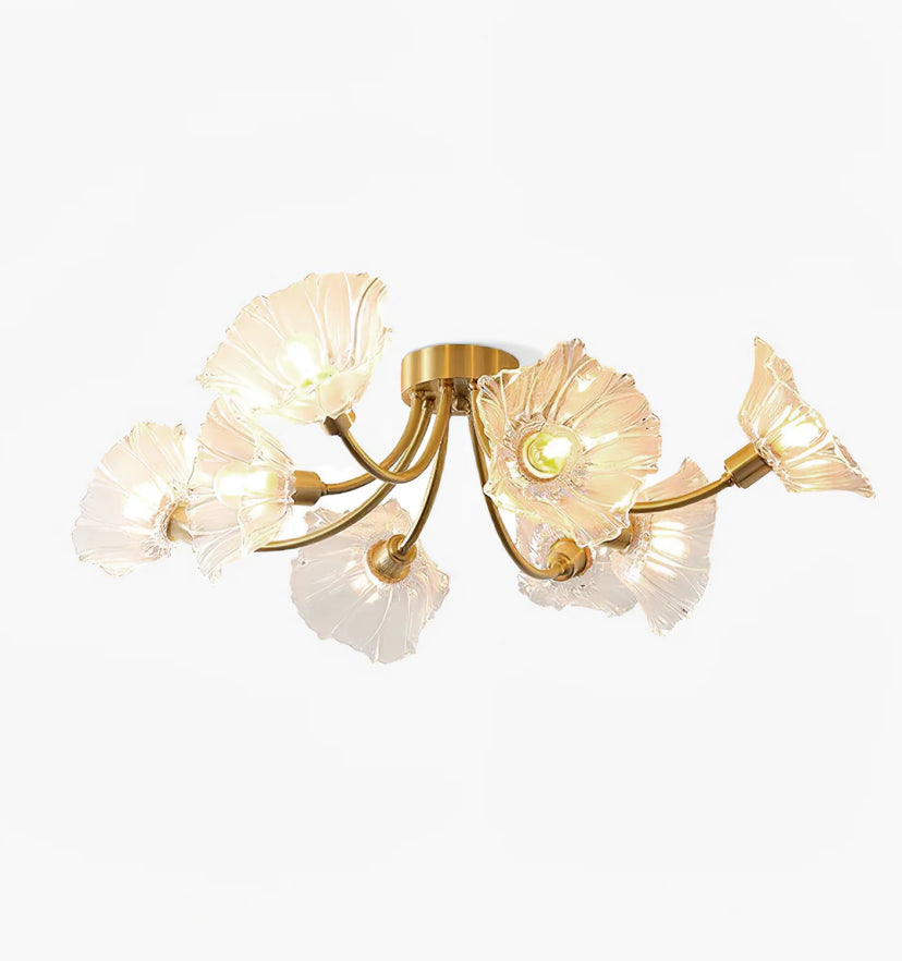 Kalin Flower Glass Ceiling Lamp - Auraolight