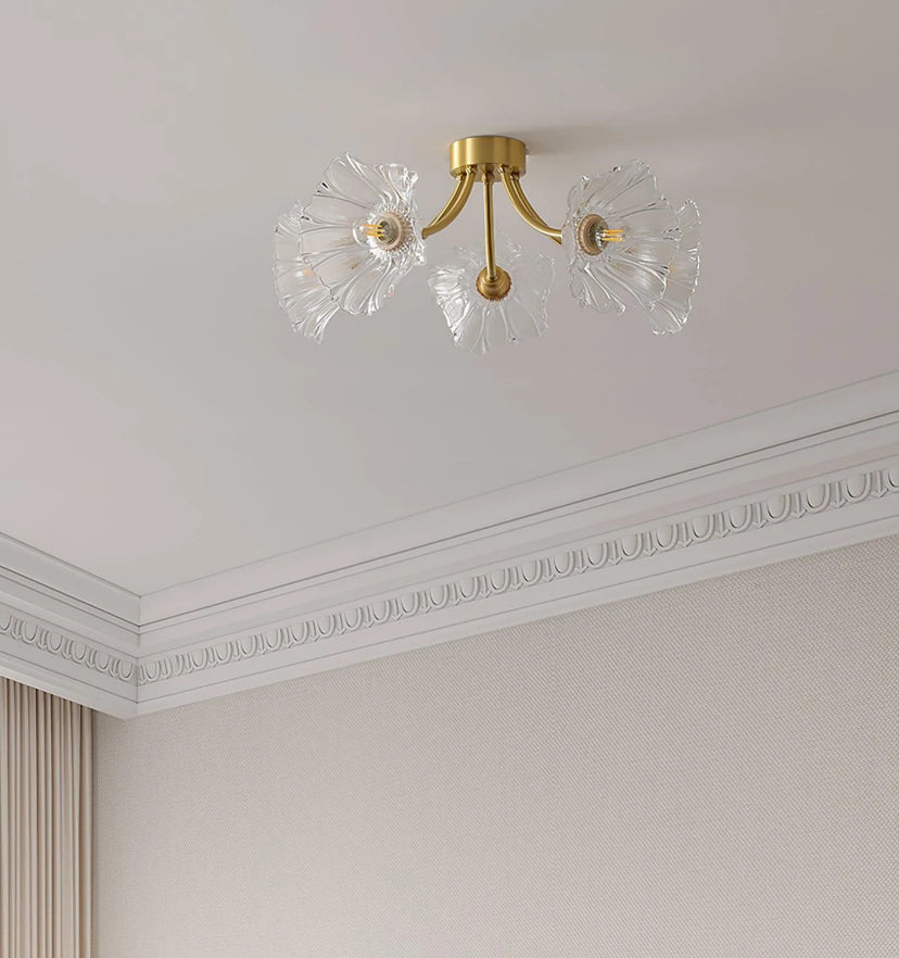 Kalin Flower Glass Ceiling Lamp - Auraolight