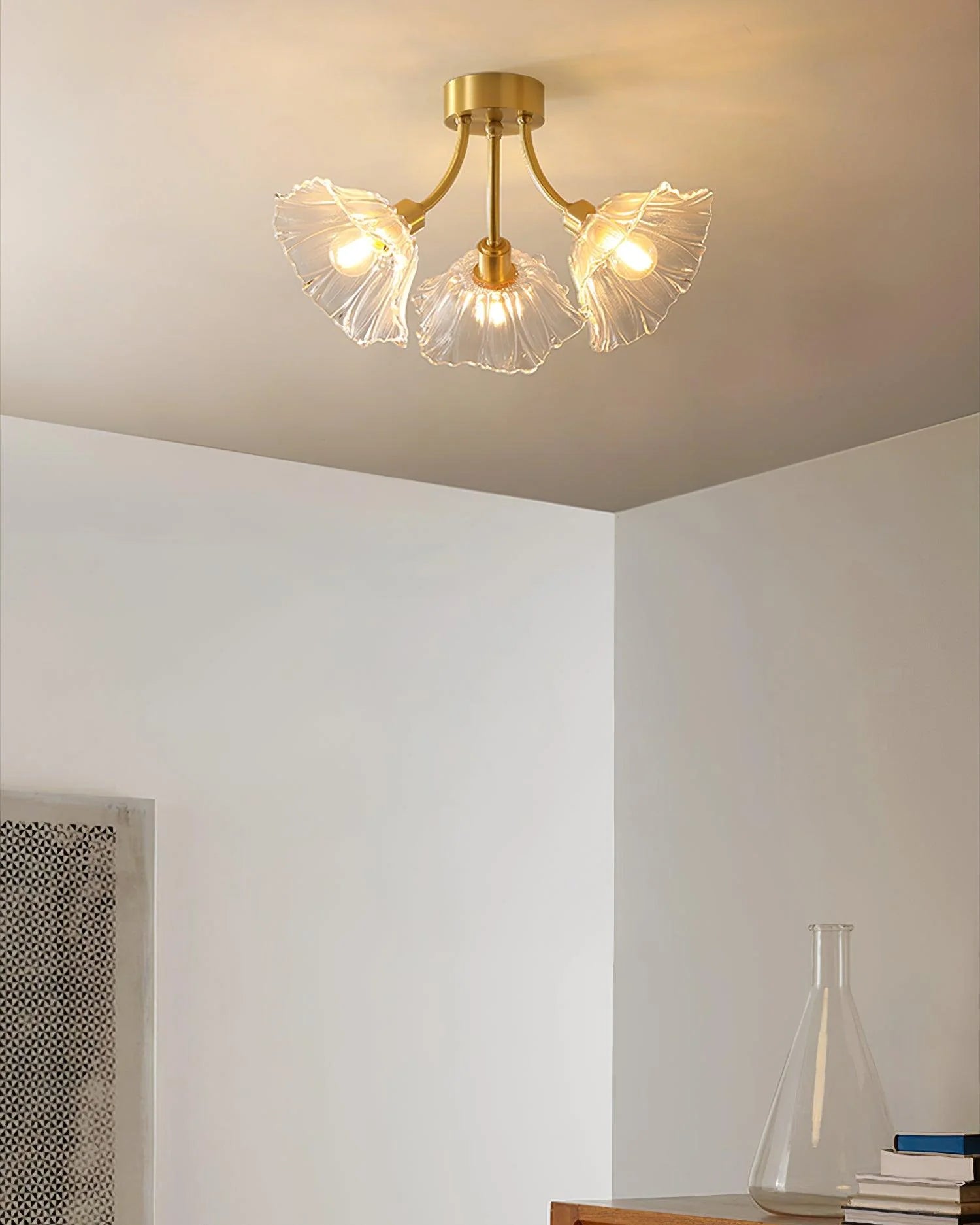 Kalin Flower Glass Ceiling Lamp - Auraolight