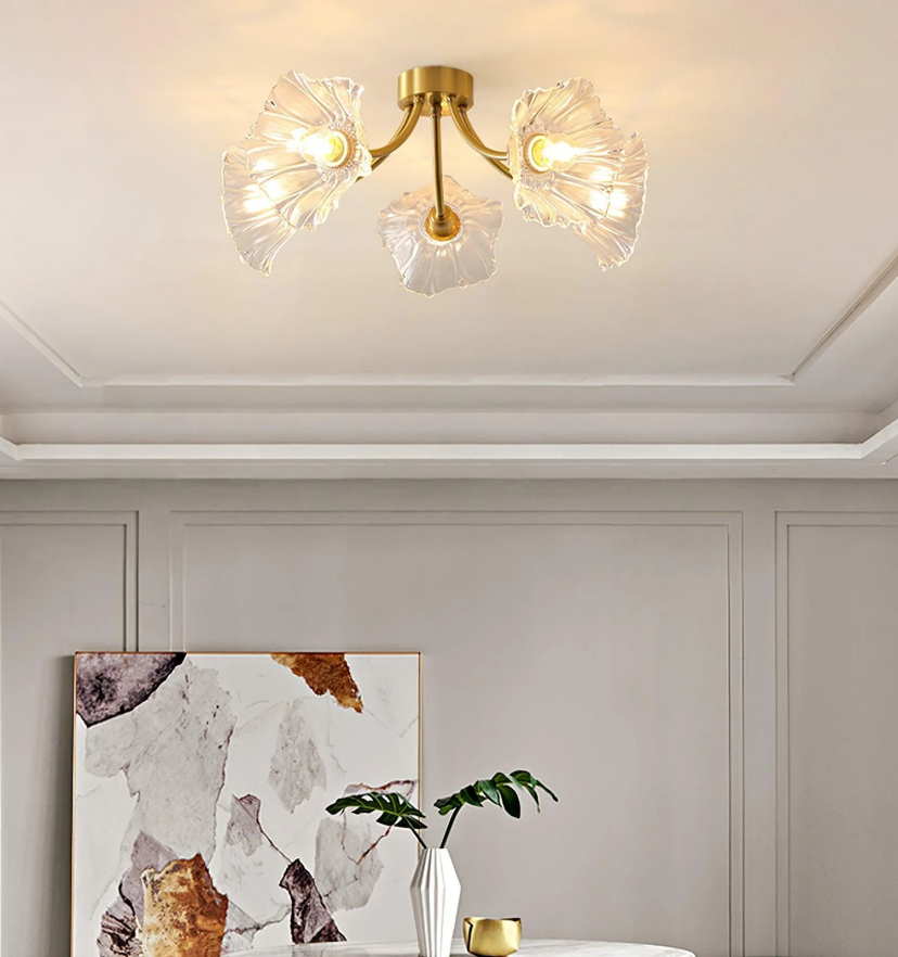 Kalin Flower Glass Ceiling Lamp - Auraolight