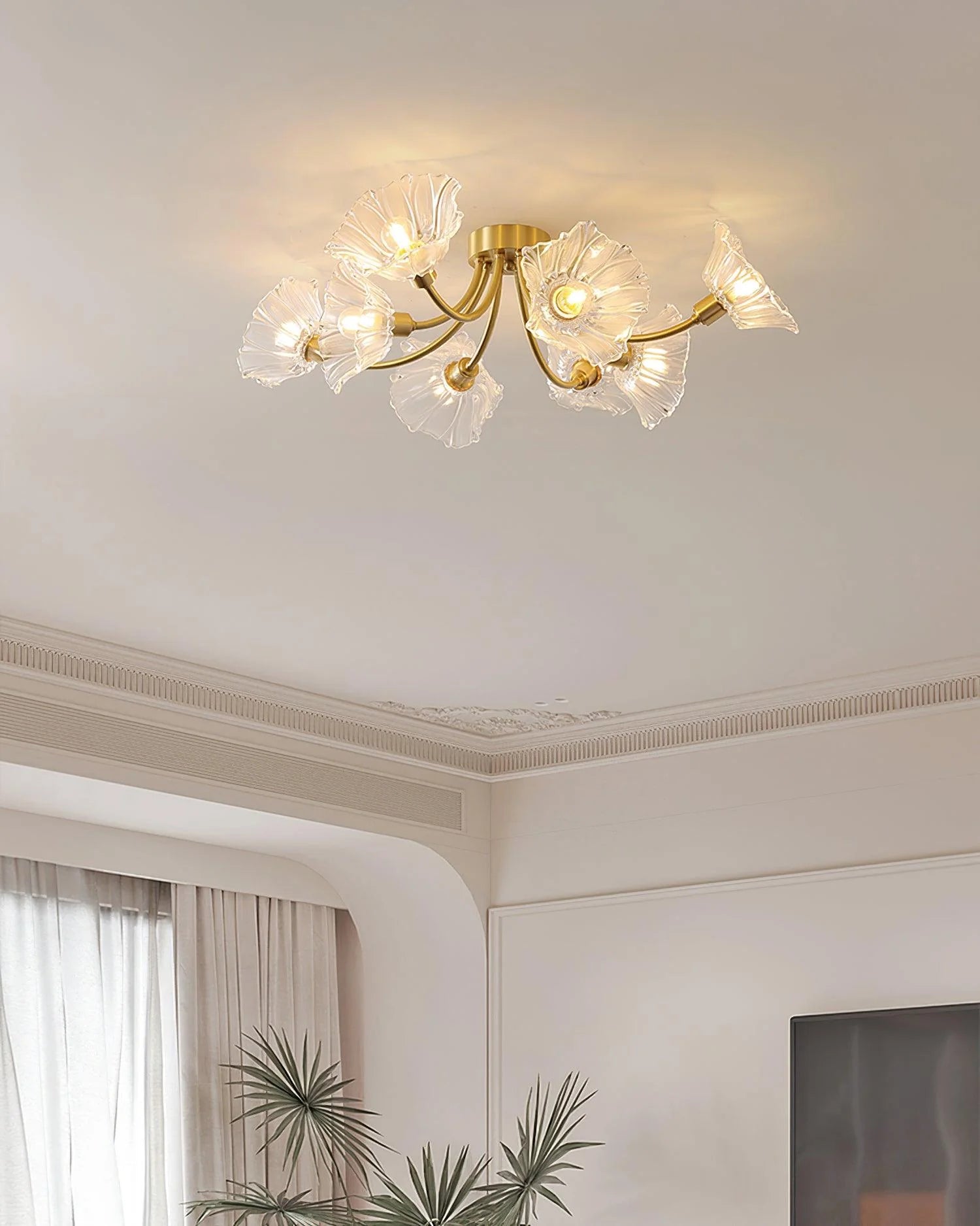 Kalin Flower Glass Ceiling Lamp - Auraolight