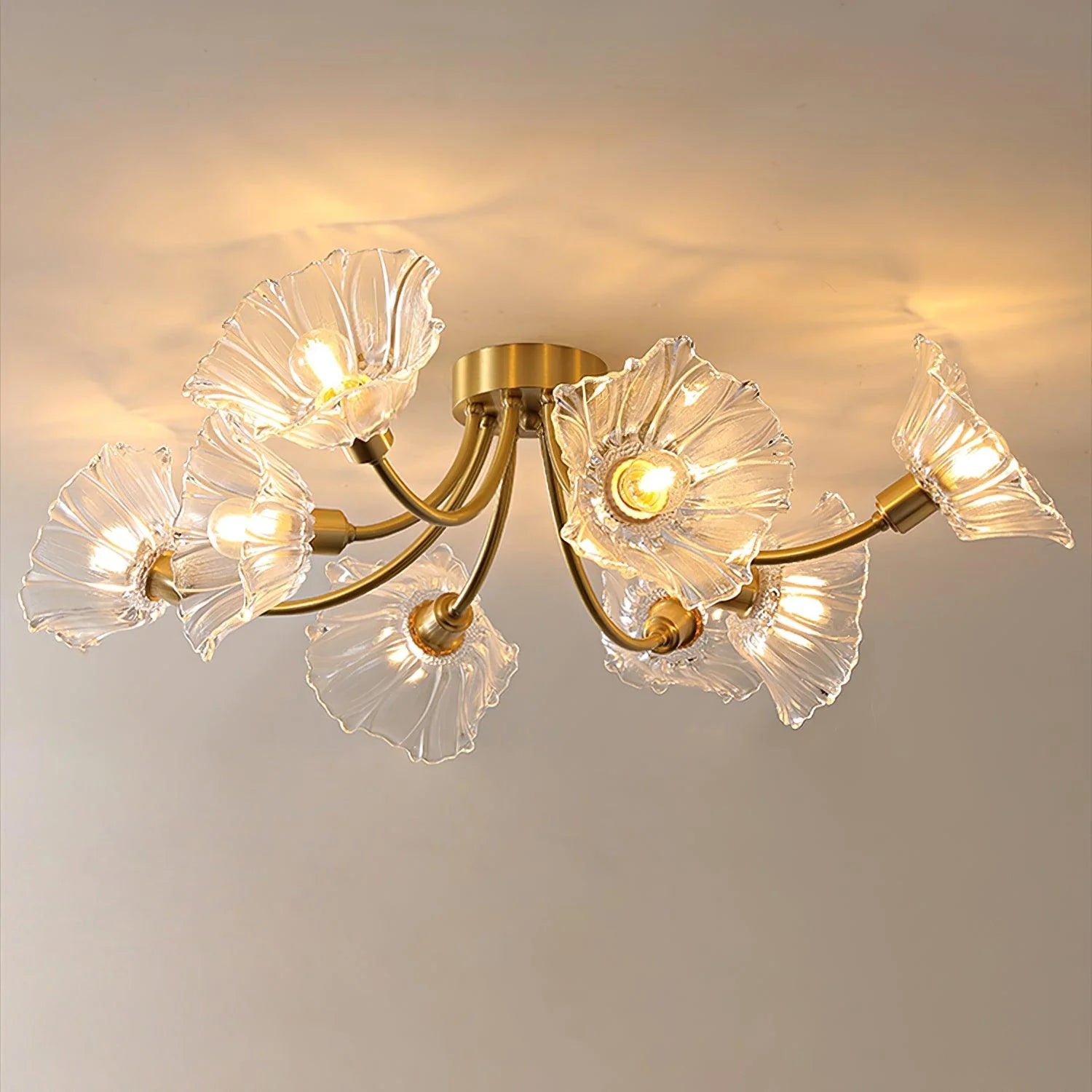 Kalin Flower Glass Ceiling Lamp - Auraolight