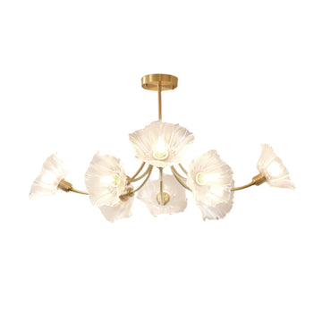 Kalin Flower Glass Chandelier - Auraolight
