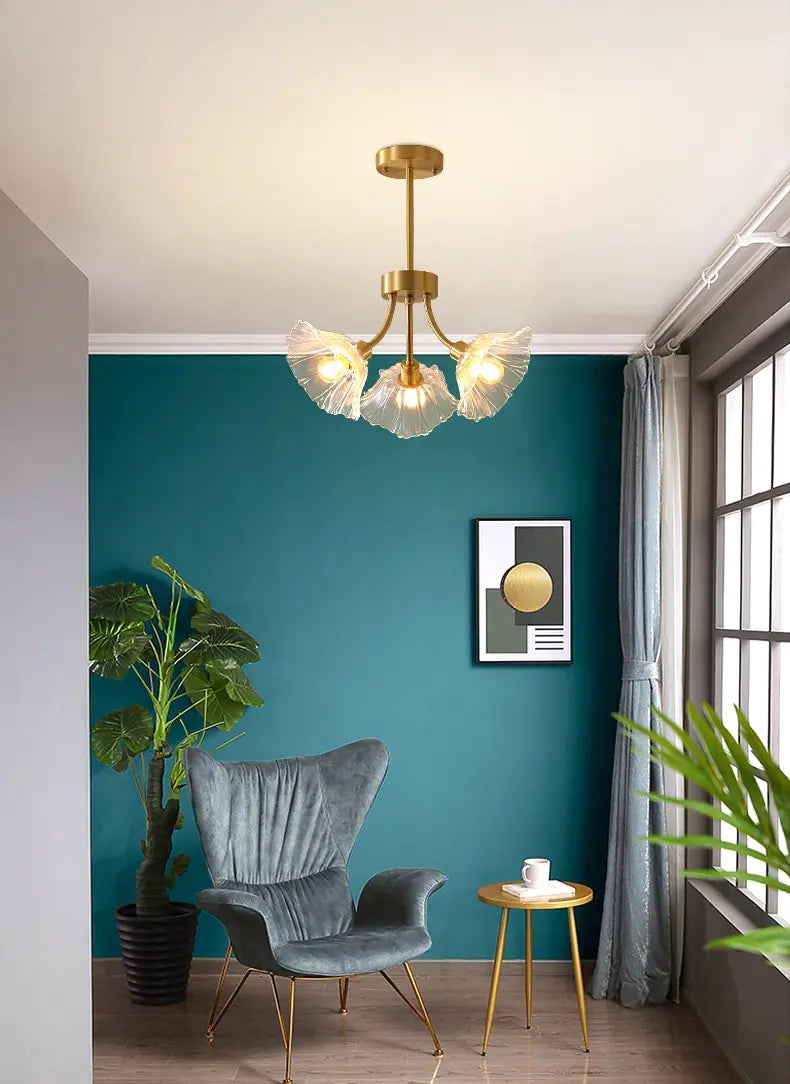 Kalin Flower Glass Chandelier - Auraolight