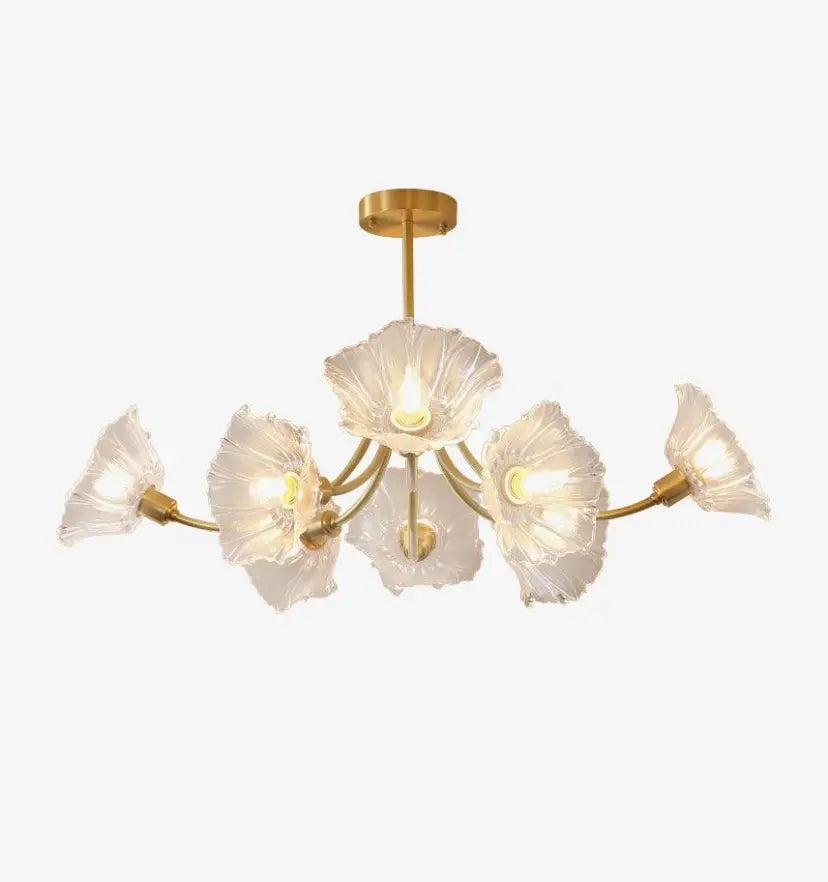 Kalin Flower Glass Chandelier - Auraolight