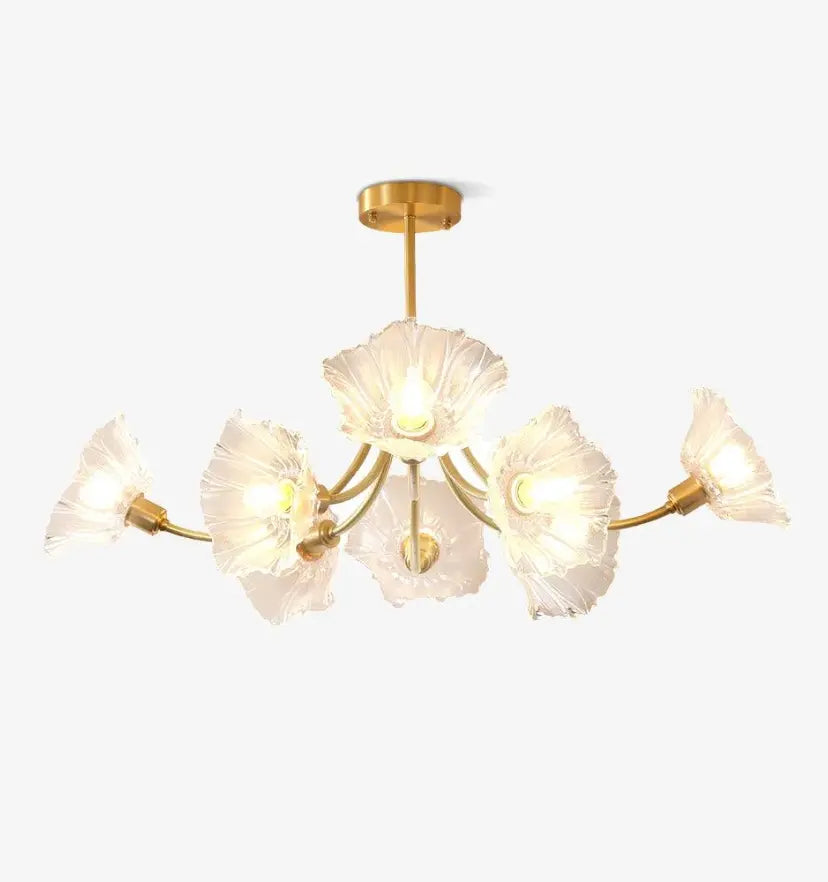 Kalin Flower Glass Chandelier - Auraolight