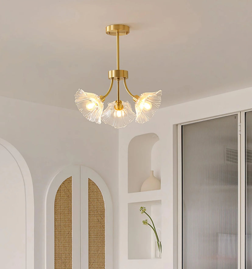 Kalin Flower Glass Chandelier - Auraolight