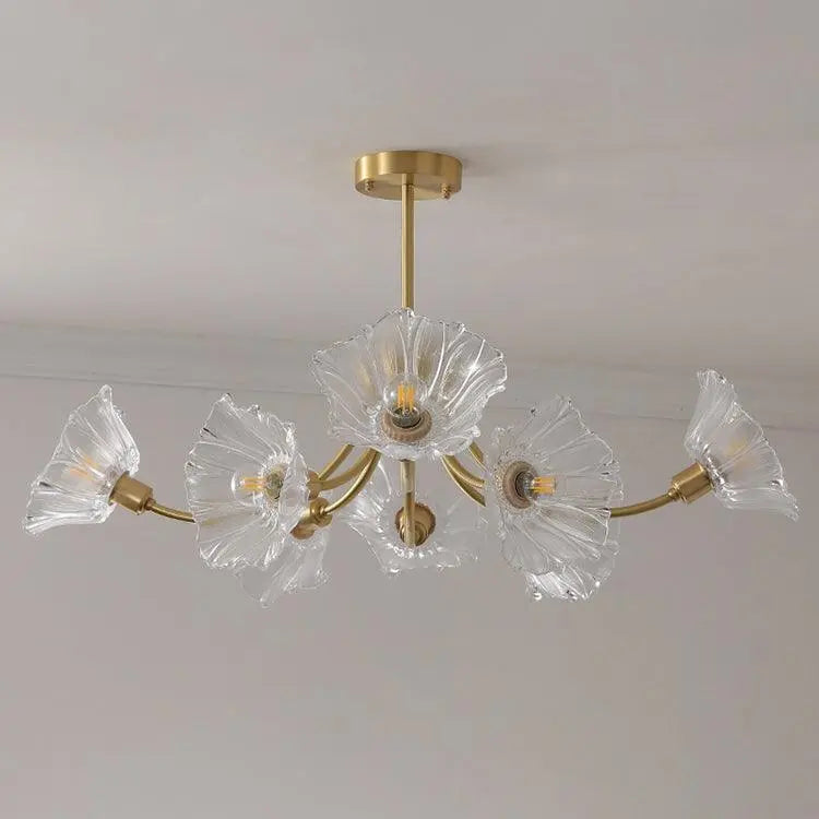 Kalin Flower Glass Chandelier - Auraolight