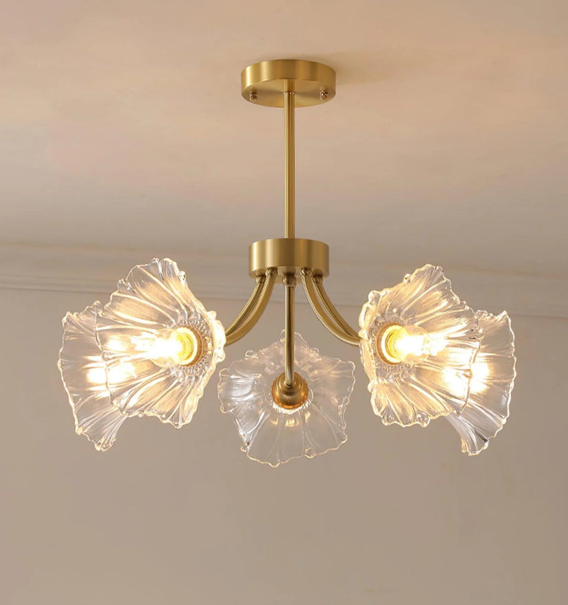 Kalin Flower Glass Chandelier - Auraolight