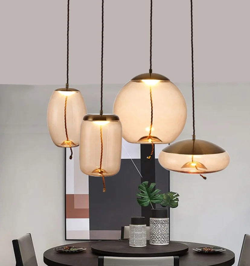 Blown Glass Pendant Light - Yiarolight