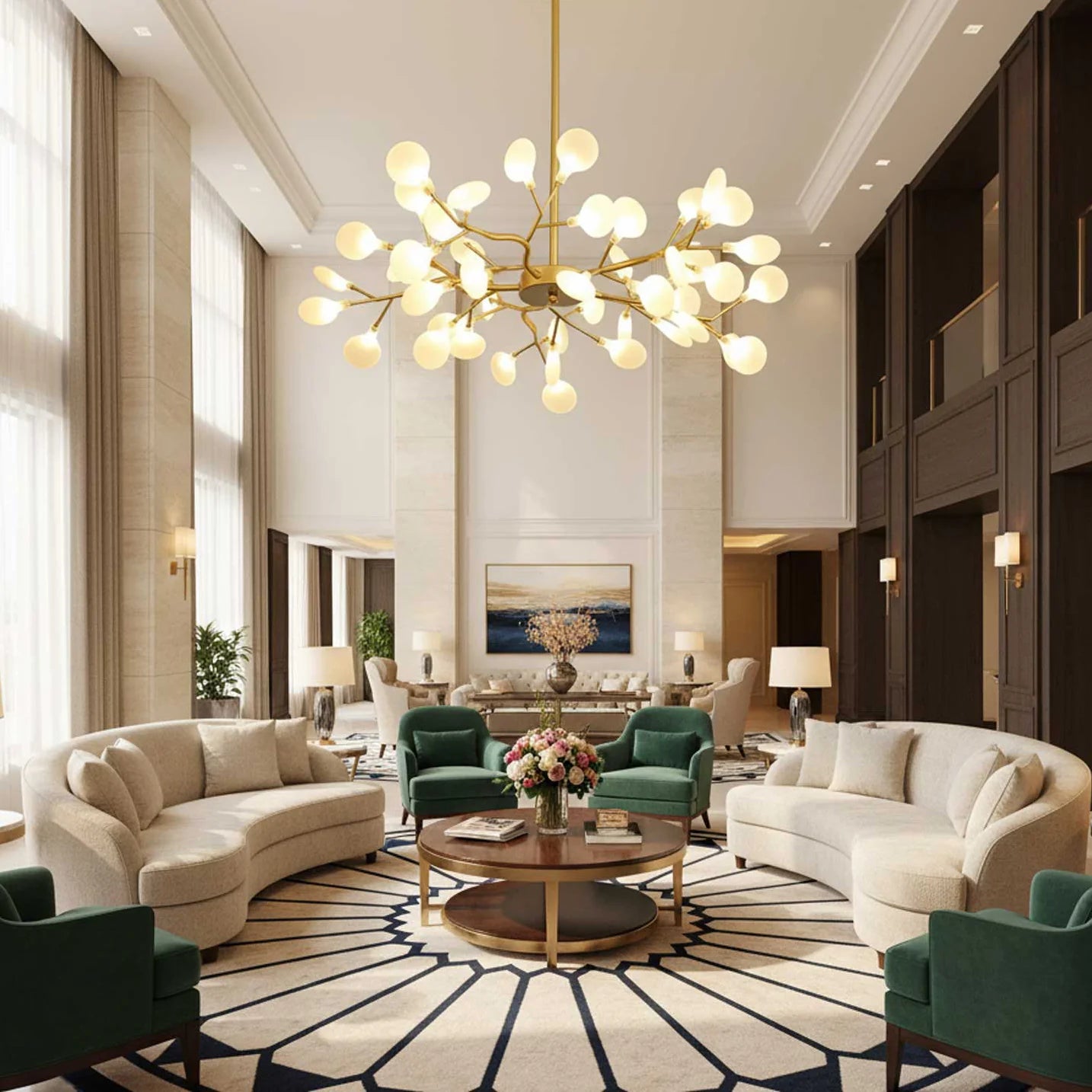 LED Firefly Sputnik Chandelier - Auraolight