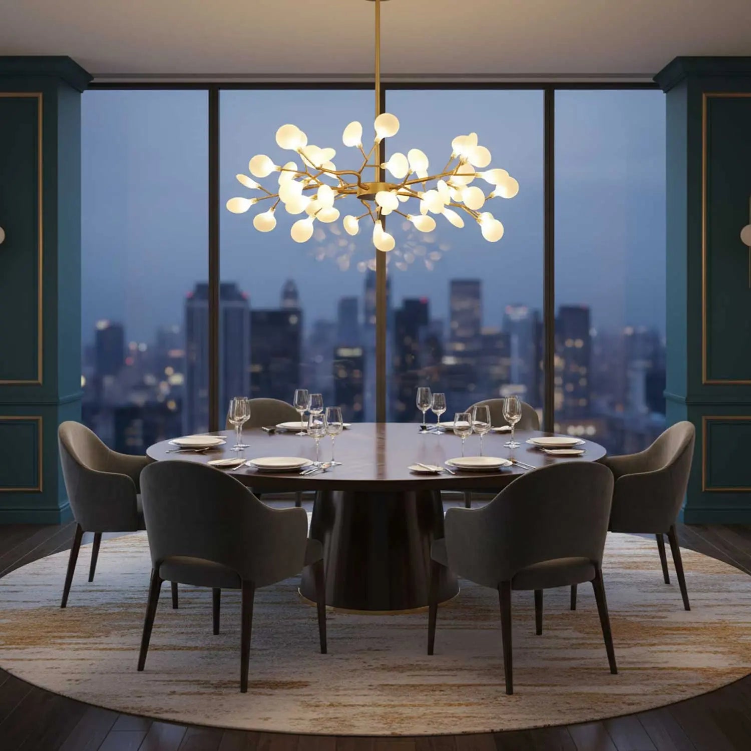 LED Firefly Sputnik Chandelier - Auraolight