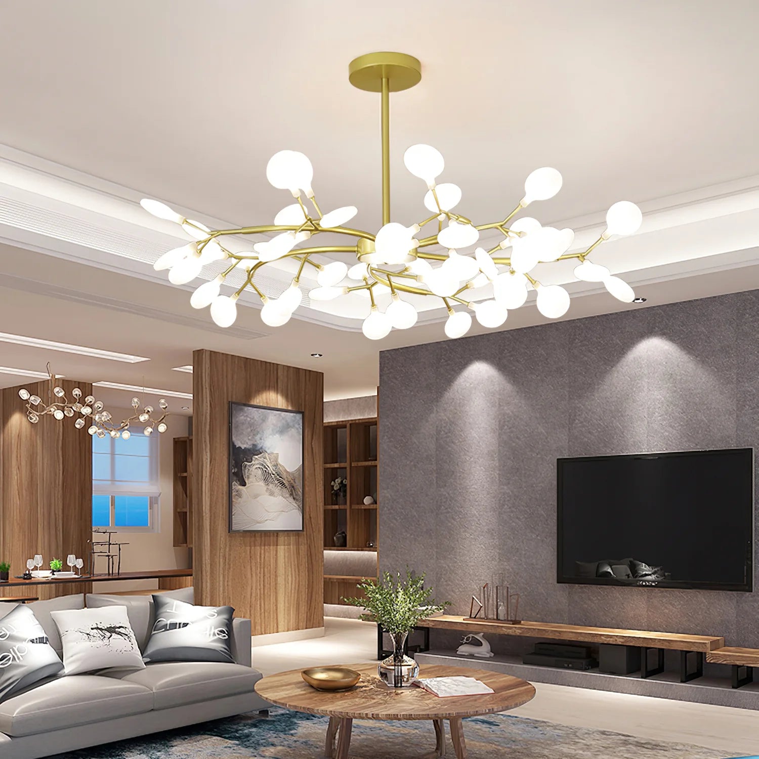 LED Firefly Sputnik Chandelier - Auraolight