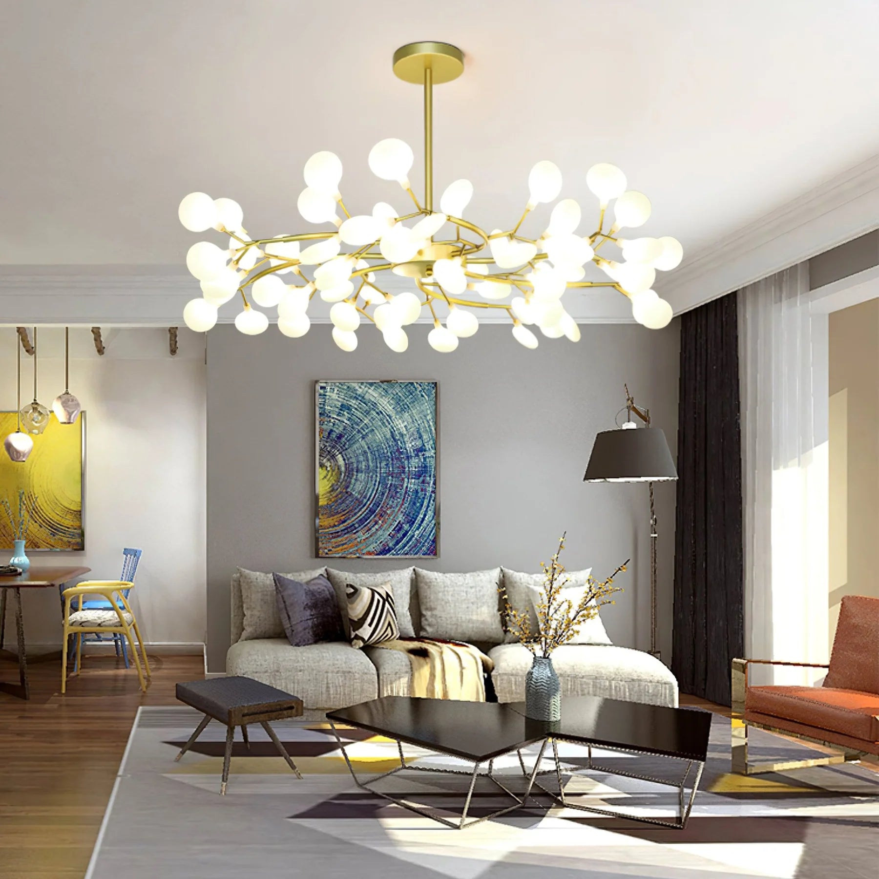 LED Firefly Sputnik Chandelier - Auraolight