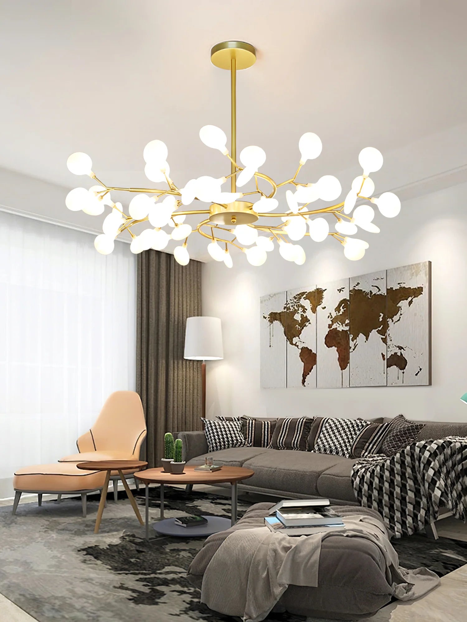LED Firefly Sputnik Chandelier - Auraolight