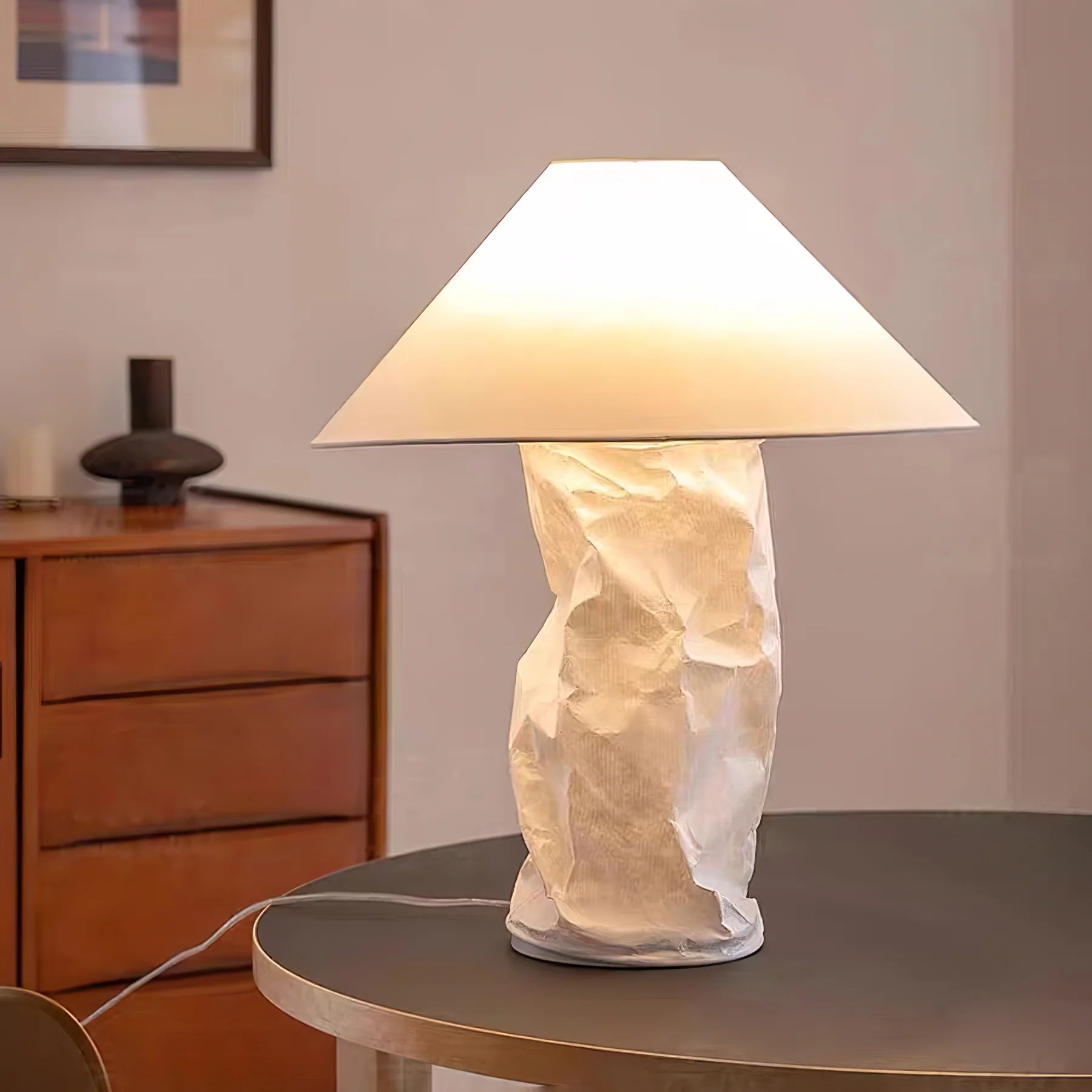 Crinkle Paper Table Lamp - Yiarolight
