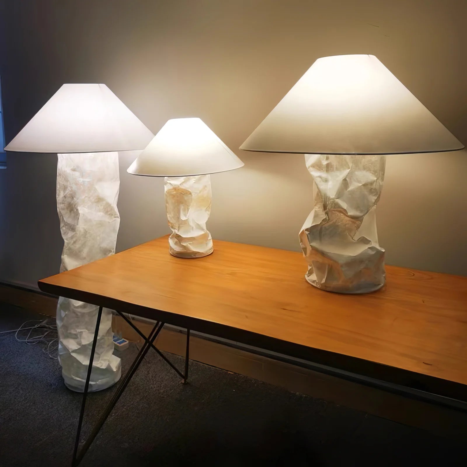 Crinkle Paper Table Lamp - Yiarolight