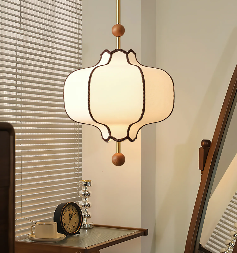 Lantern Fabric Pendant Light - Auraolight