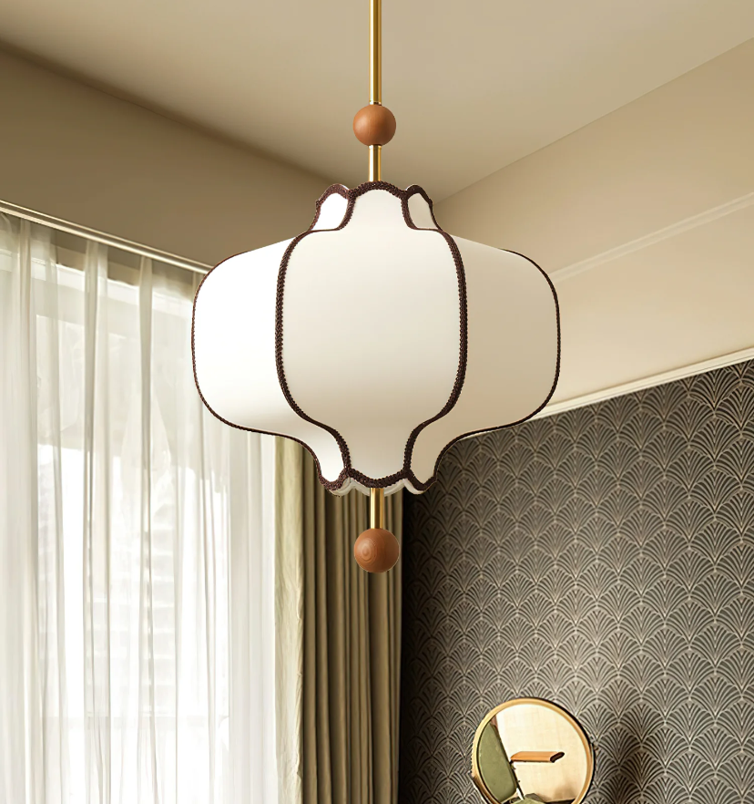 Lantern Fabric Pendant Light - Auraolight