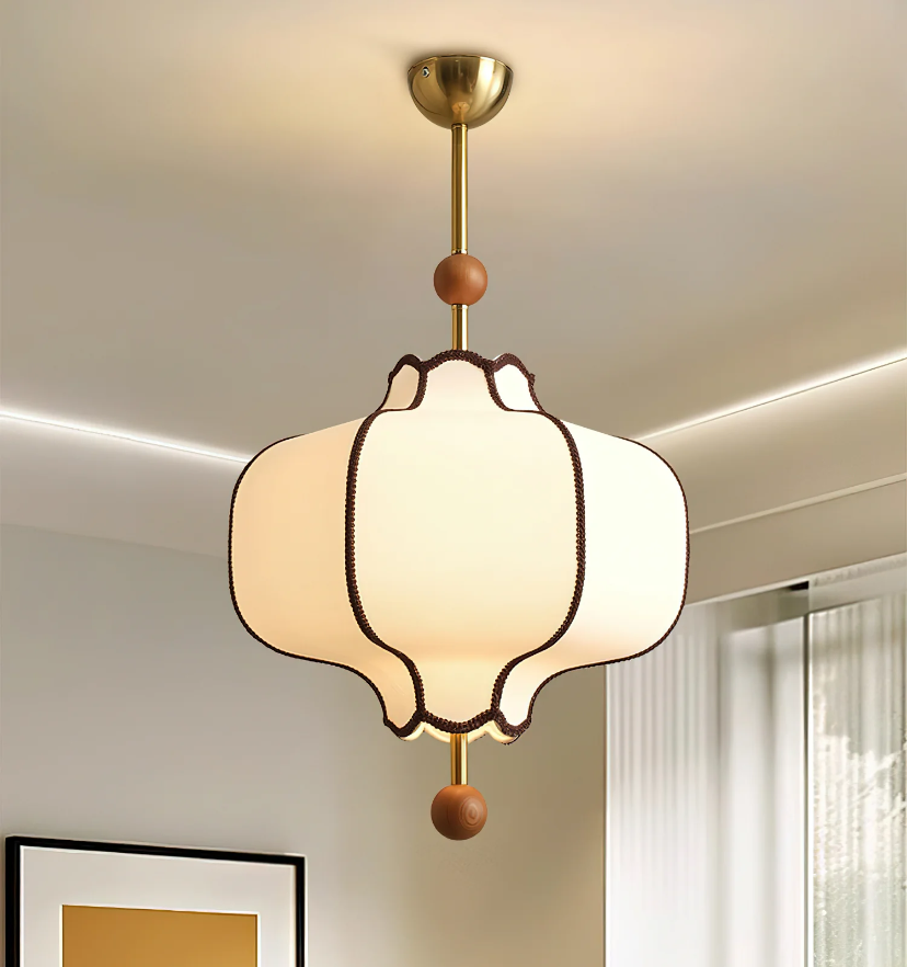 Lantern Fabric Pendant Light - Auraolight