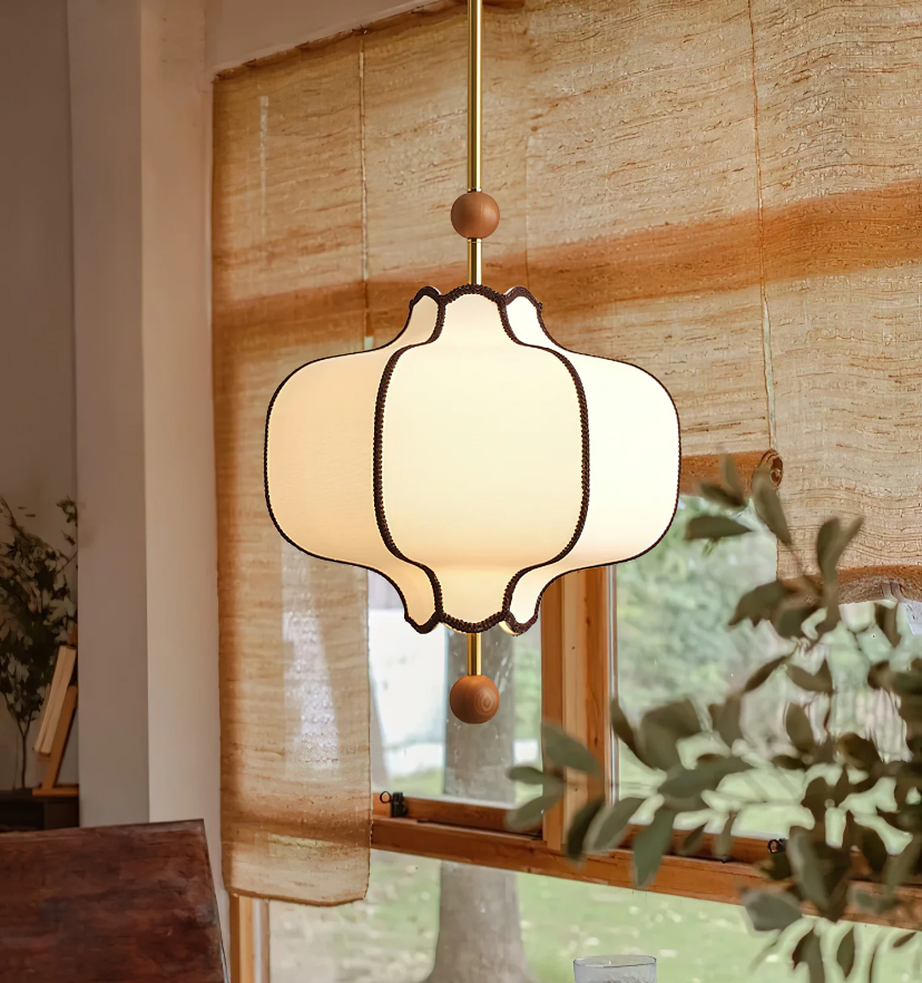 Lantern Fabric Pendant Light - Auraolight