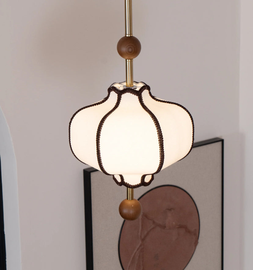 Lantern Fabric Pendant Light - Auraolight