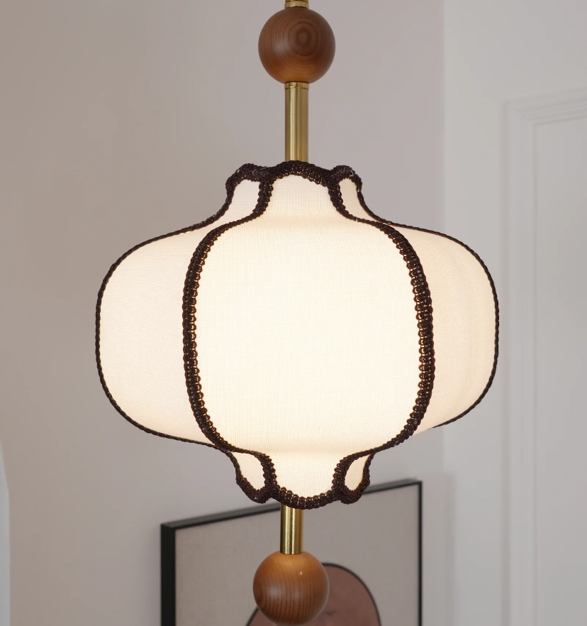Lantern Fabric Pendant Light - Auraolight