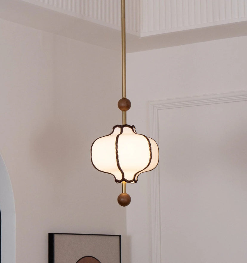 Lantern Fabric Pendant Light - Auraolight
