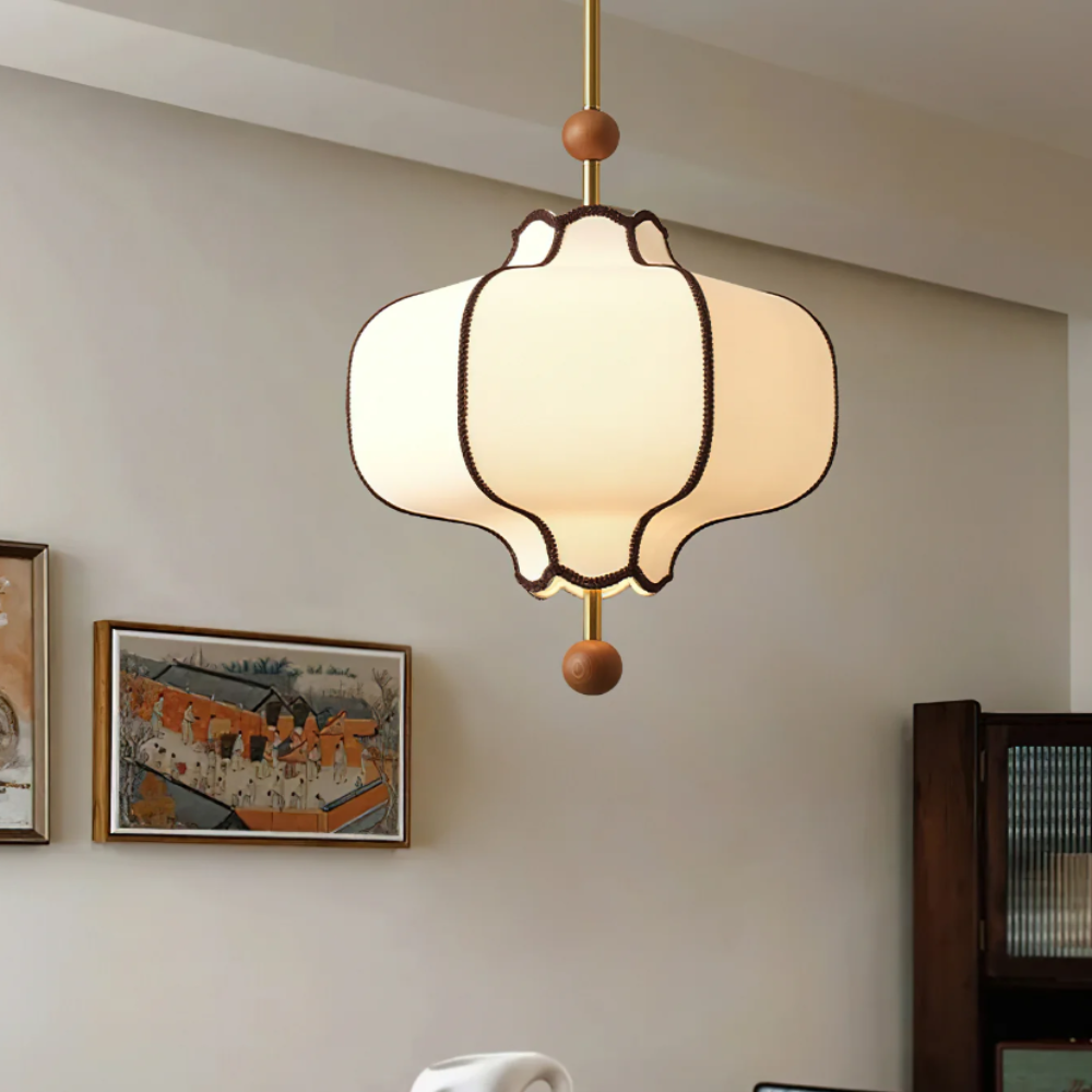 Lantern Fabric Pendant Light - Auraolight
