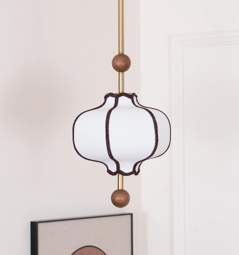Lantern Fabric Pendant Light - Auraolight