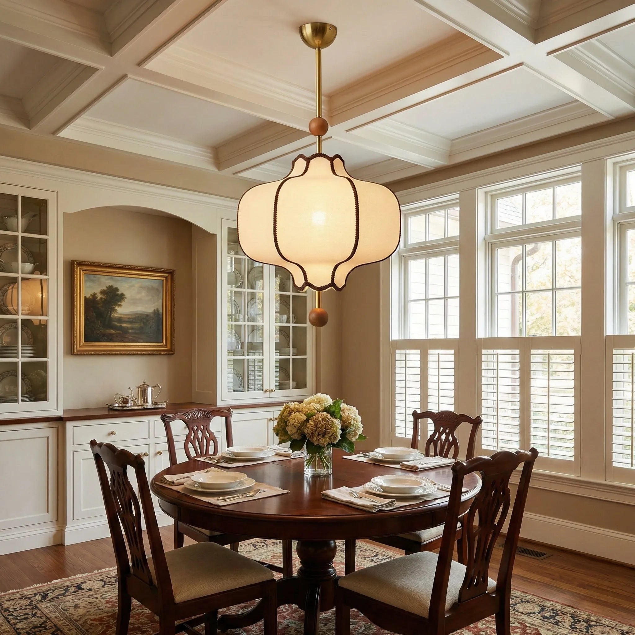 Lantern Fabric Pendant Light