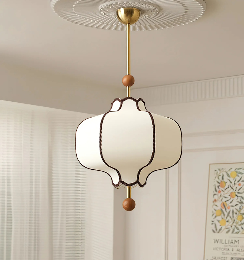 Lantern Fabric Pendant Light - Auraolight
