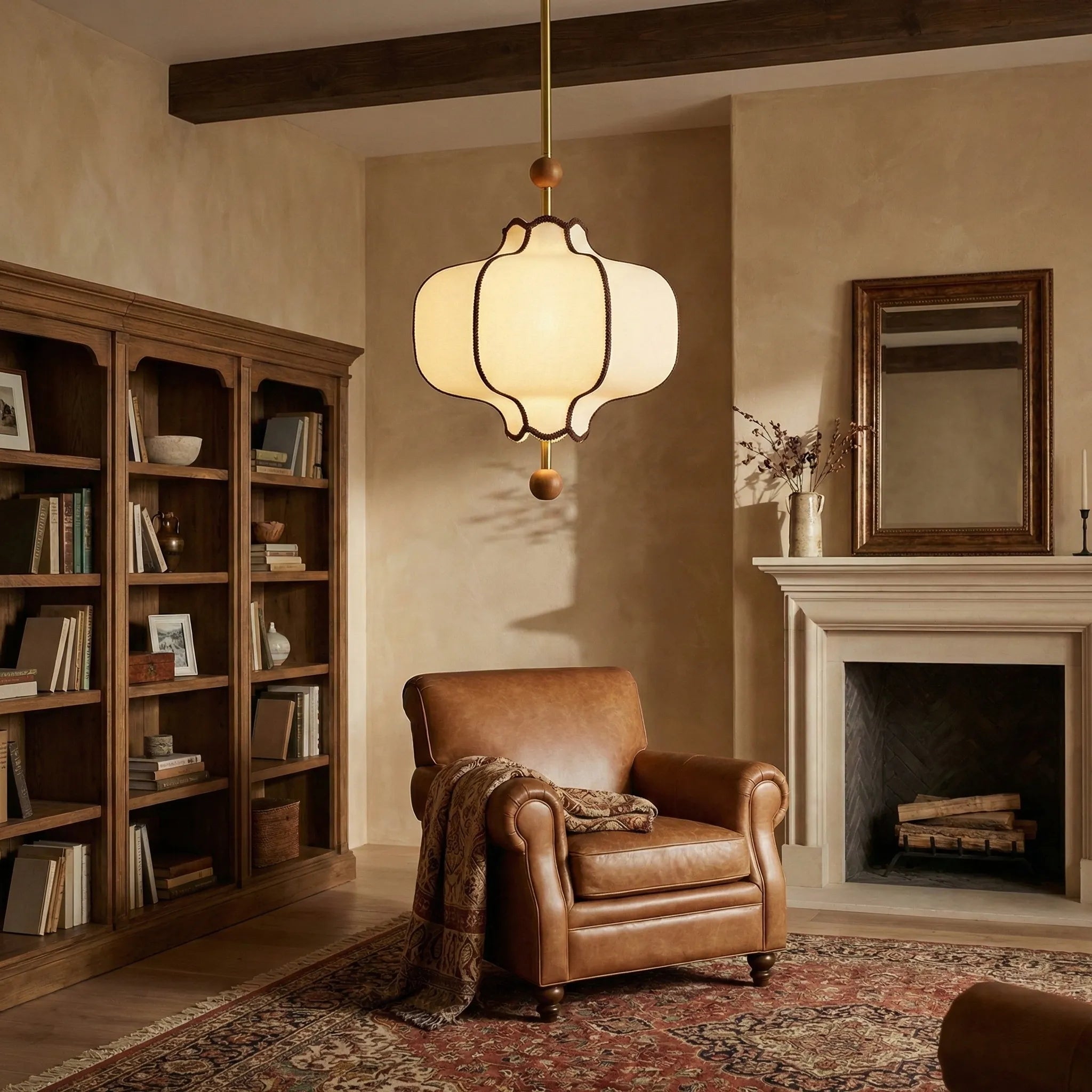 Lantern Fabric Pendant Light