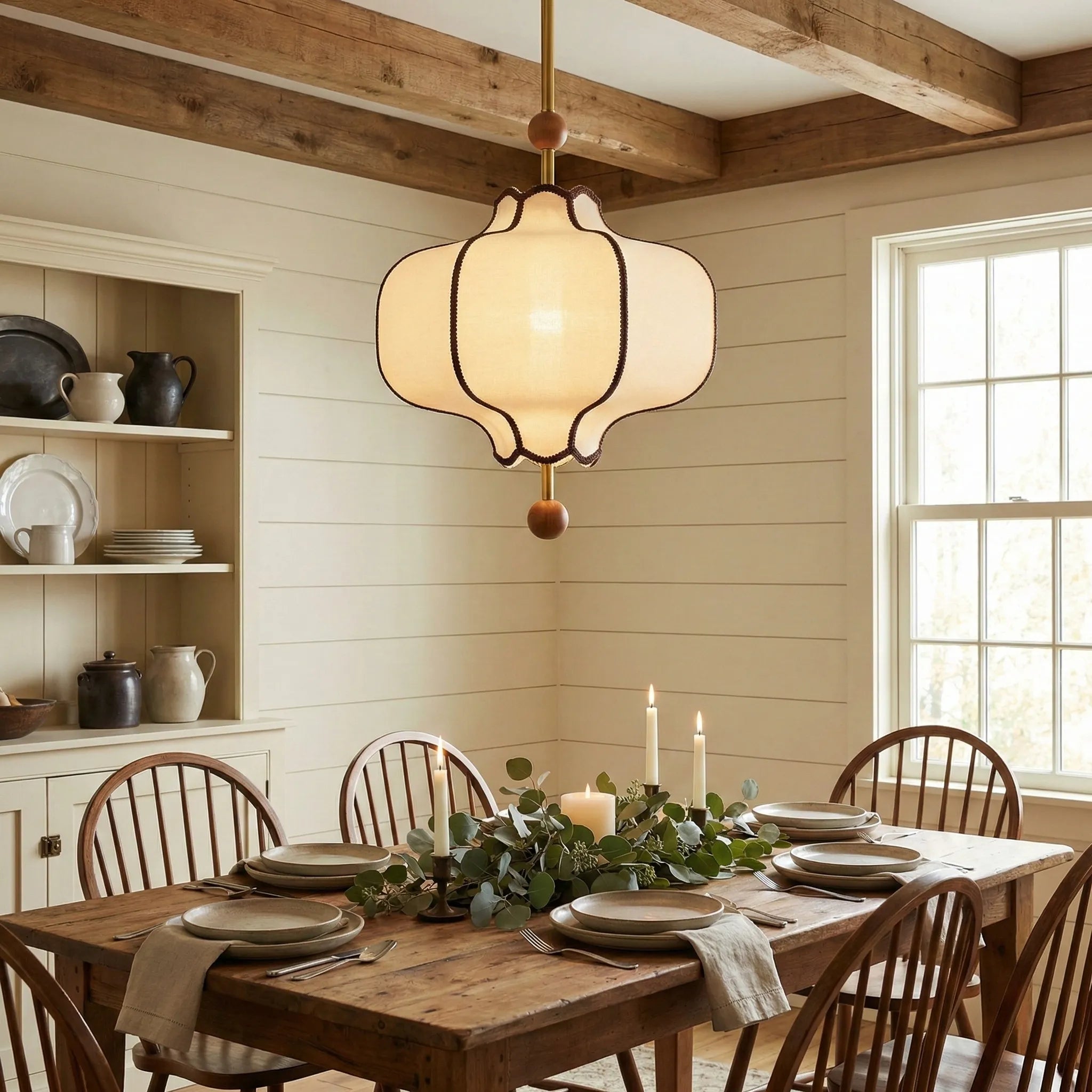 Lantern Fabric Pendant Light