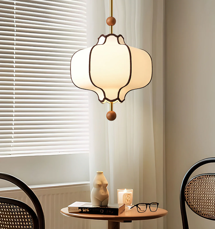 Lantern Fabric Pendant Light - Auraolight