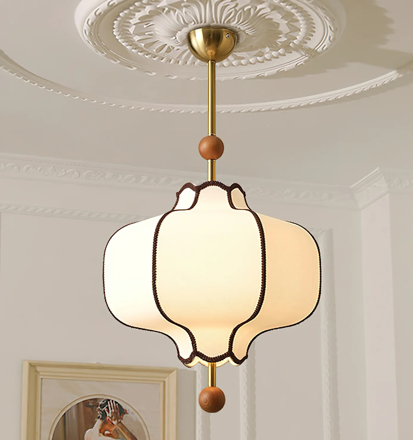 Lantern Fabric Pendant Light - Auraolight