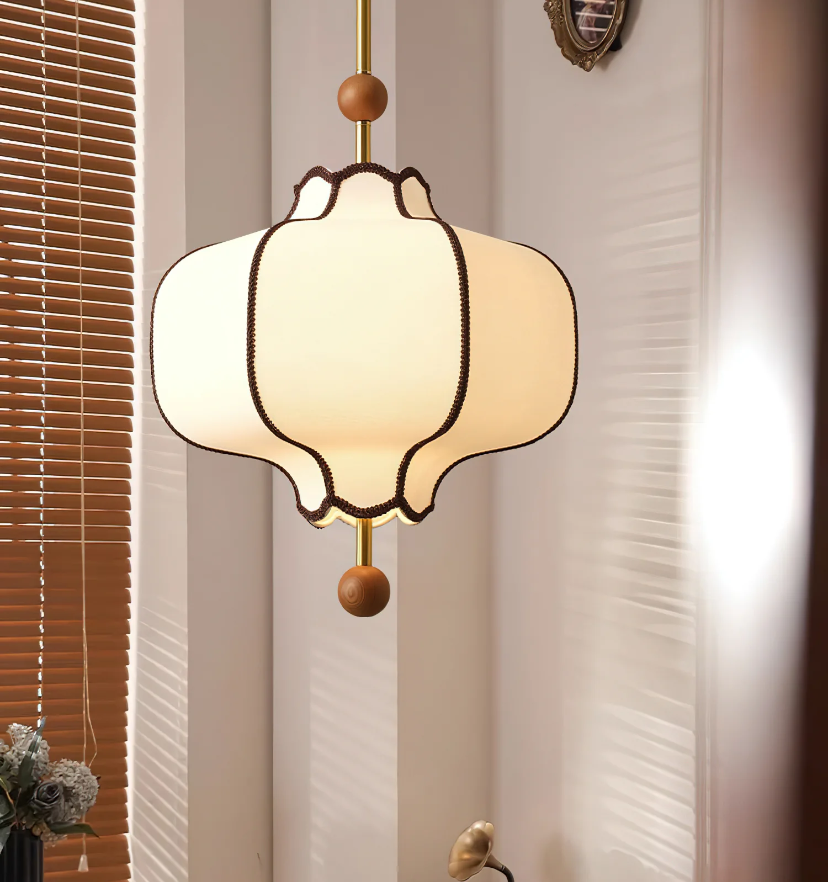Lantern Fabric Pendant Light - Auraolight