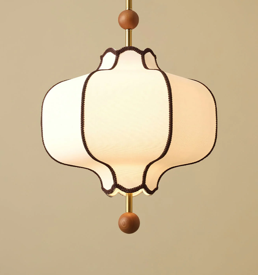 Lantern Fabric Pendant Light - Auraolight