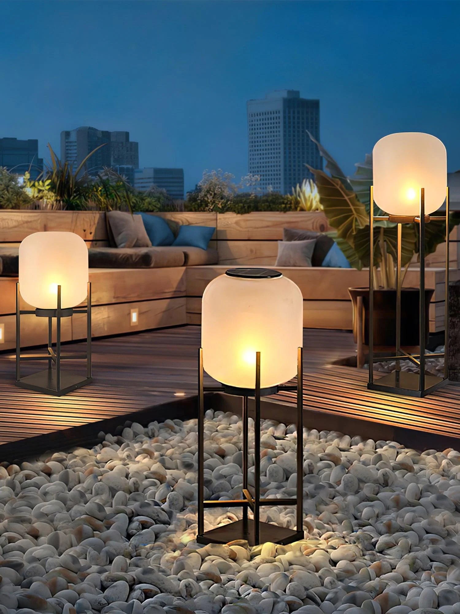 Lantern Outdoor Solar Floor Lamp - Yiarolight