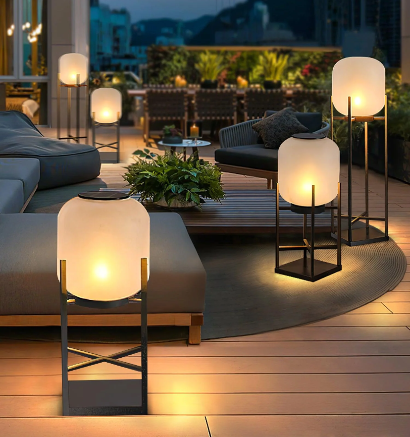 Lantern Outdoor Solar Floor Lamp - Yiarolight